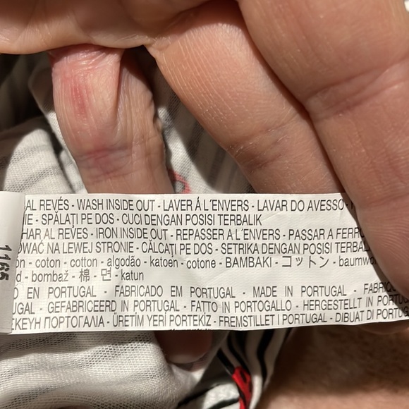 Zara 6 black white stripe ted glitter ladybugs short sleeve t shirt hip knot nwt - Picture 8 of 9